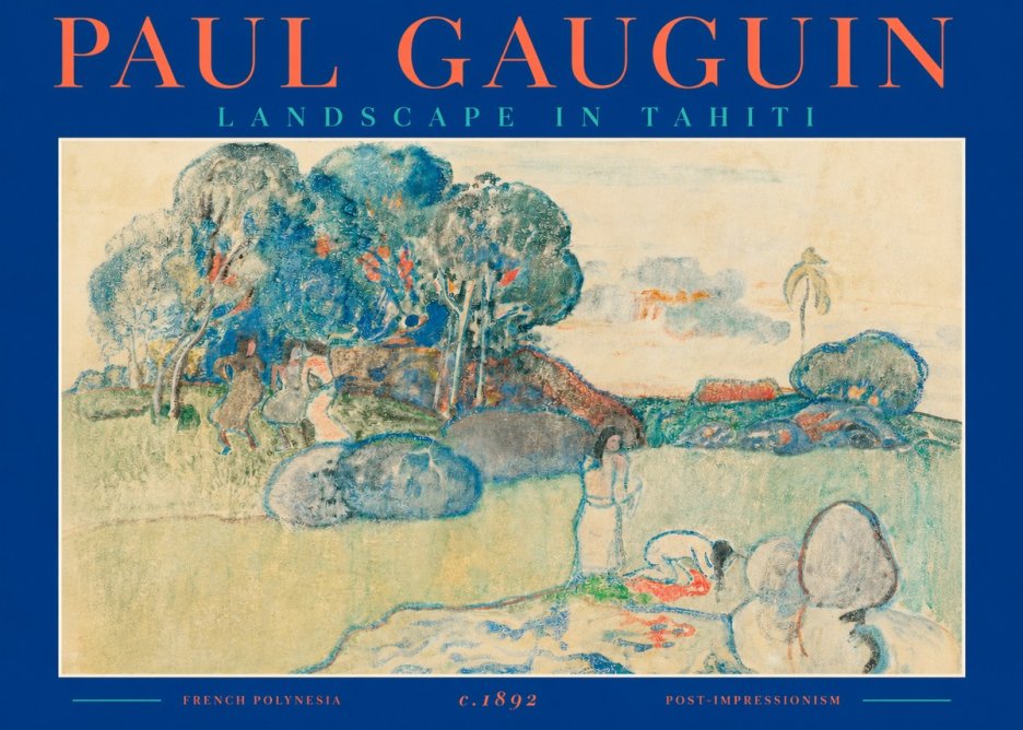 Paul Gauguin Landscape in Tahiti I No2 - Poster