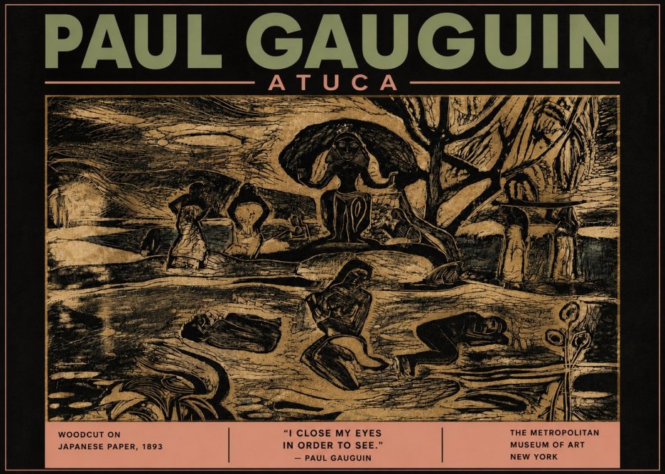 Paul Gauguin Atuca No5 - Poster