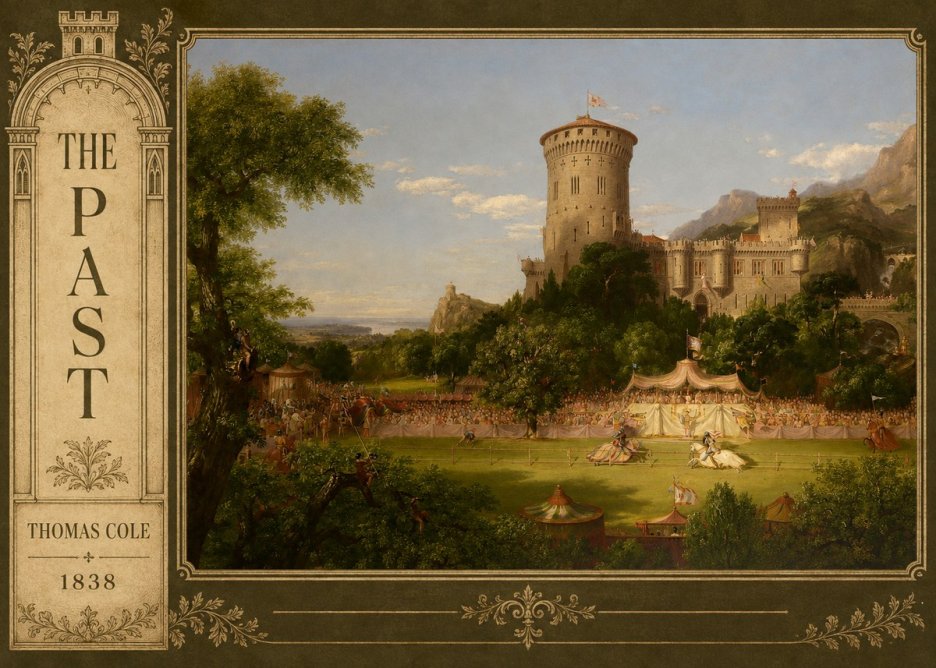 Thomas Cole The Past No2 - Poster