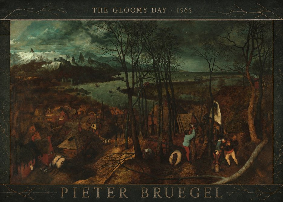 Pieter Bruegel The Gloomy Day No3 - Poster