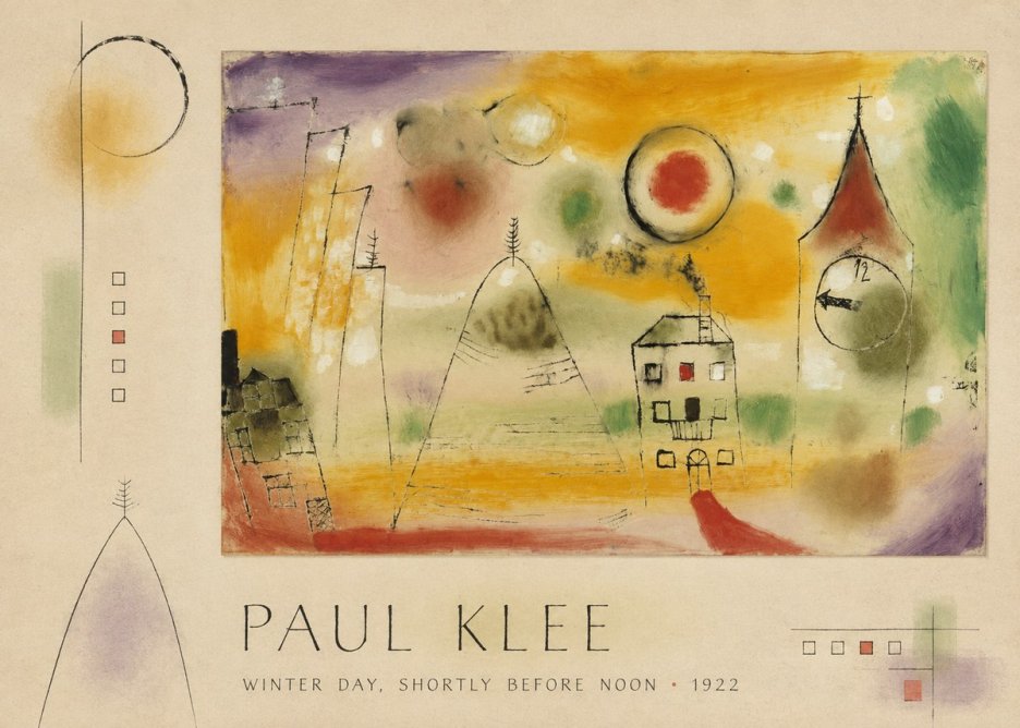 Paul Klee Winter Day, Shortly Before Noon No3 - Poster