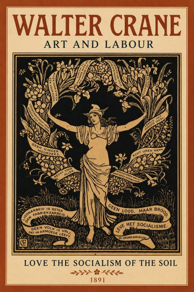 Walter Crane Art and Labour No6 - Poster