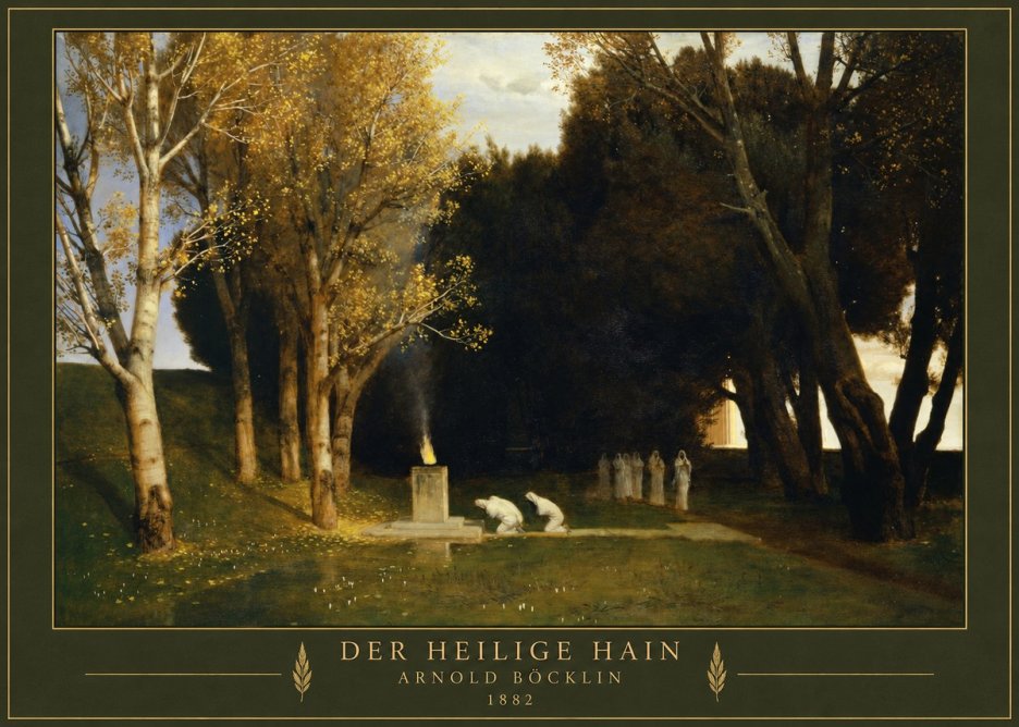 Arnold Böcklin Der Heilige Hain I No3 - Poster