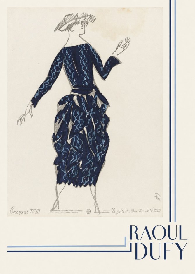 Raoul Dufy Croquis N°iii No4 - Poster