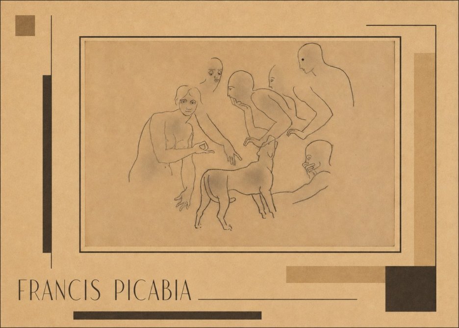 Francis Picabia Figures and Dog No2 - Poster