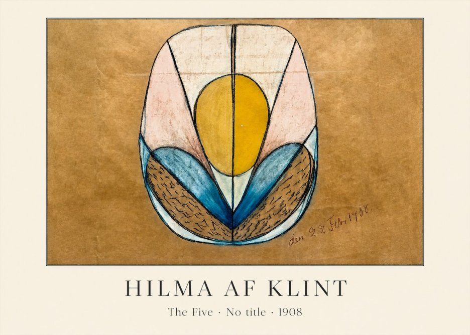 Hilma af Klint The Five - No Title No3 - Poster
