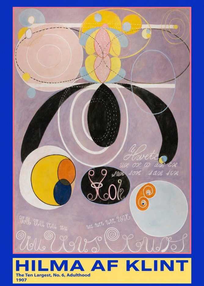 Hilma af Klint The Ten Largest, No. 6, Adulthood No3 - Poster