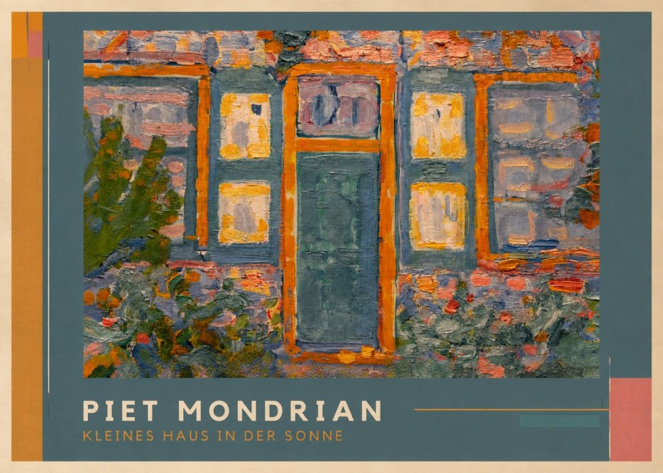 Piet Mondrian Kleines Haus in Der Sonne II No1 - Poster