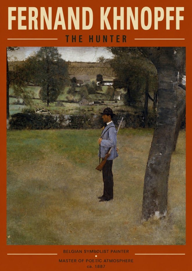 Fernand Khnopff The Hunter No2 - Poster