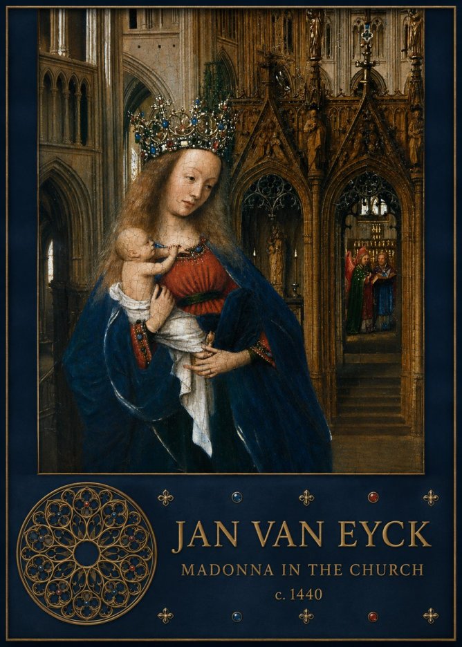 Jan van Eyck Madonna in the Church I No5 - Poster