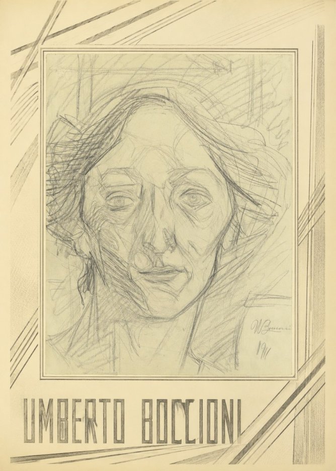 Umberto Boccioni Head of a Woman No1 - Poster