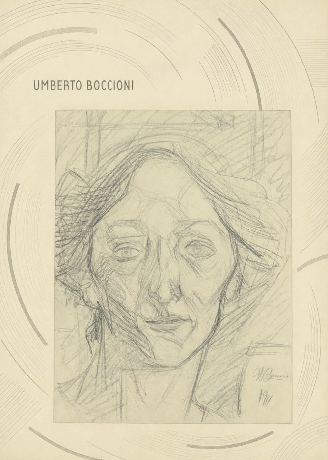 Umberto Boccioni Head of a Woman No6 - Poster