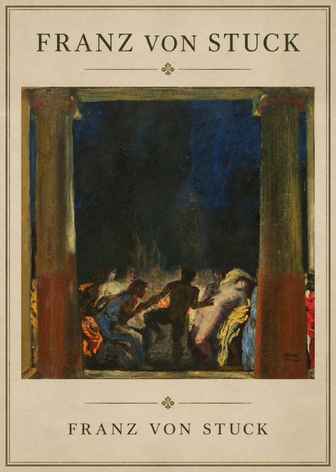 Franz von Stuck Bacchic Revel No1 - Poster