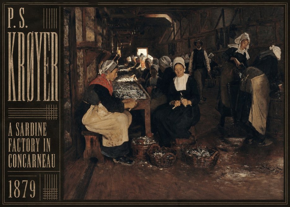 P.S. Krøyer A Sardine Factory in Concarneau No5 - Poster