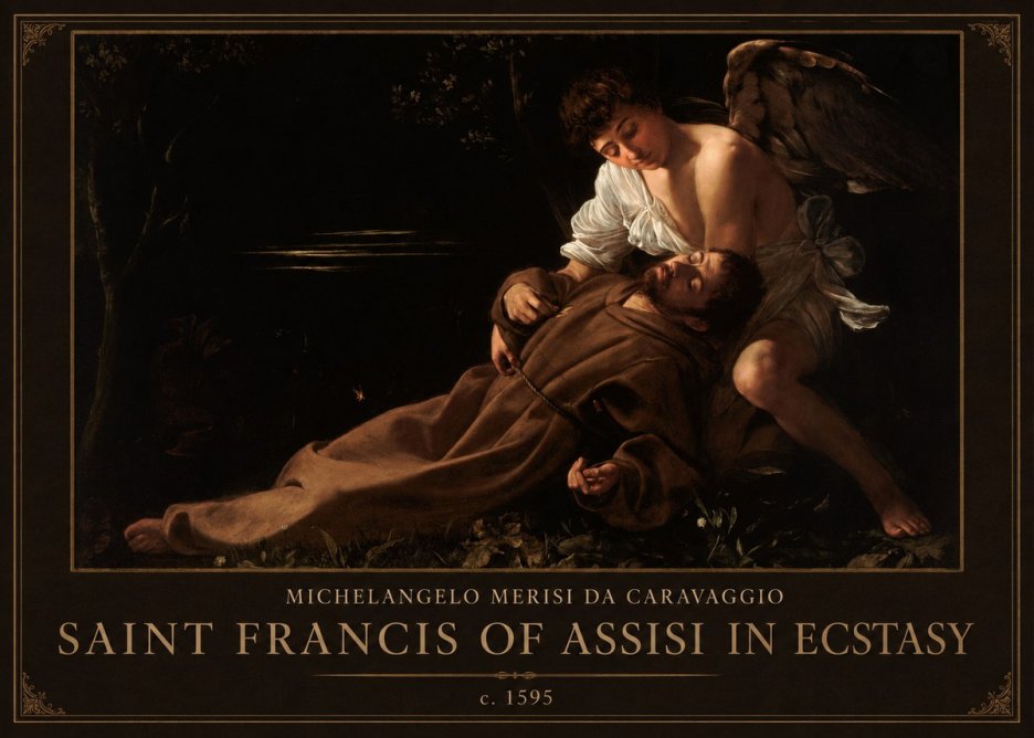 Michelangelo Merisi da Caravaggio Saint Francis of Assisi in Ecstasy No1 - Poster