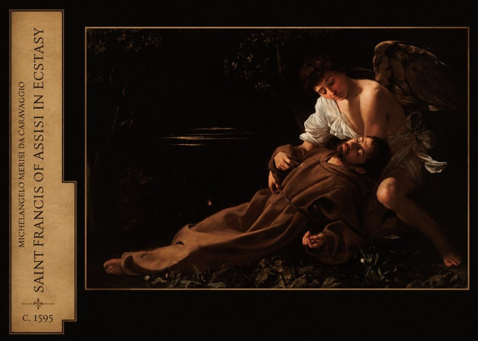 Michelangelo Merisi da Caravaggio Saint Francis of Assisi in Ecstasy No2 - Poster