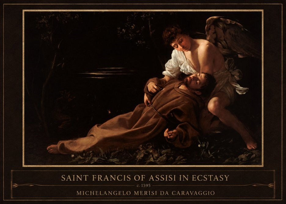 Michelangelo Merisi da Caravaggio Saint Francis of Assisi in Ecstasy No6 - Poster