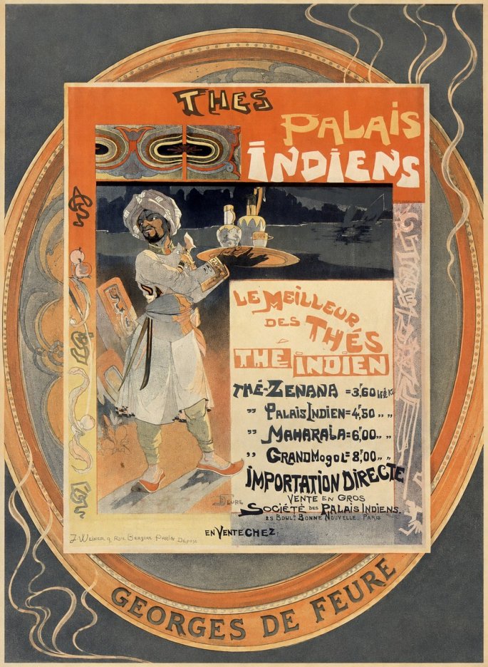 Georges de Feure Thés Palais Indien No5 - Poster