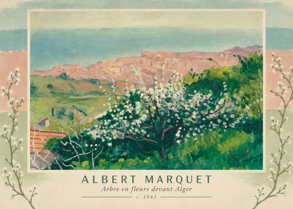 Albert Marquet Arbre En Fleurs Devant Alger No4 - Poster