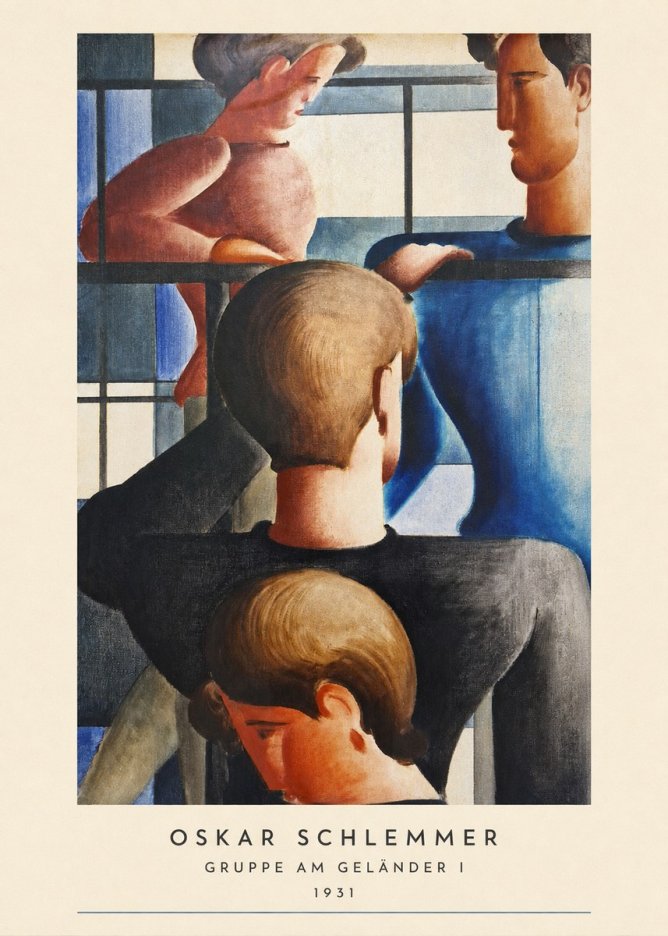 Oskar Schlemmer Gruppe Am Geländer I No6 - Poster