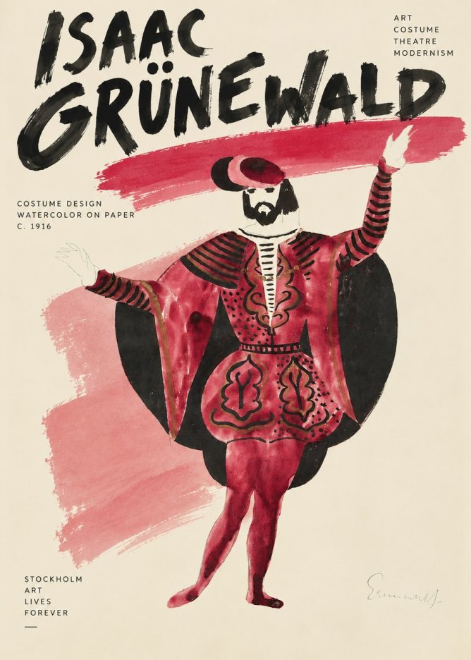 Isaac Grünewald Costume Design II No3 - Poster