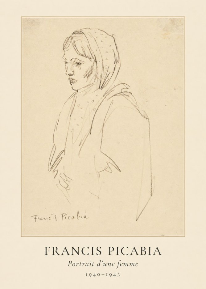 Francis Picabia Portrait D'une Femme No5 - Poster
