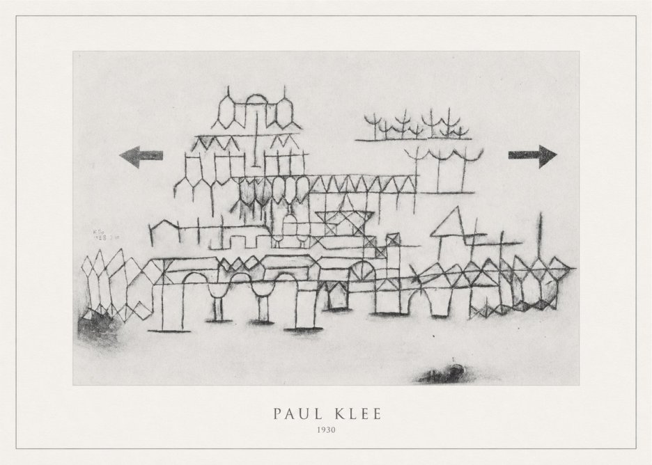 Paul Klee Architektur No4 - Poster