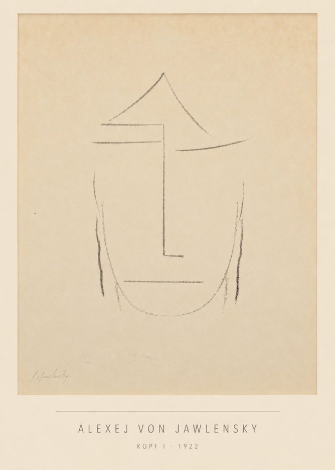 Alexej von Jawlensky Kopf I No5 - Poster
