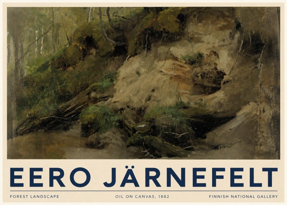 Eero Järnefelt Forest Landscape I No5 - Poster