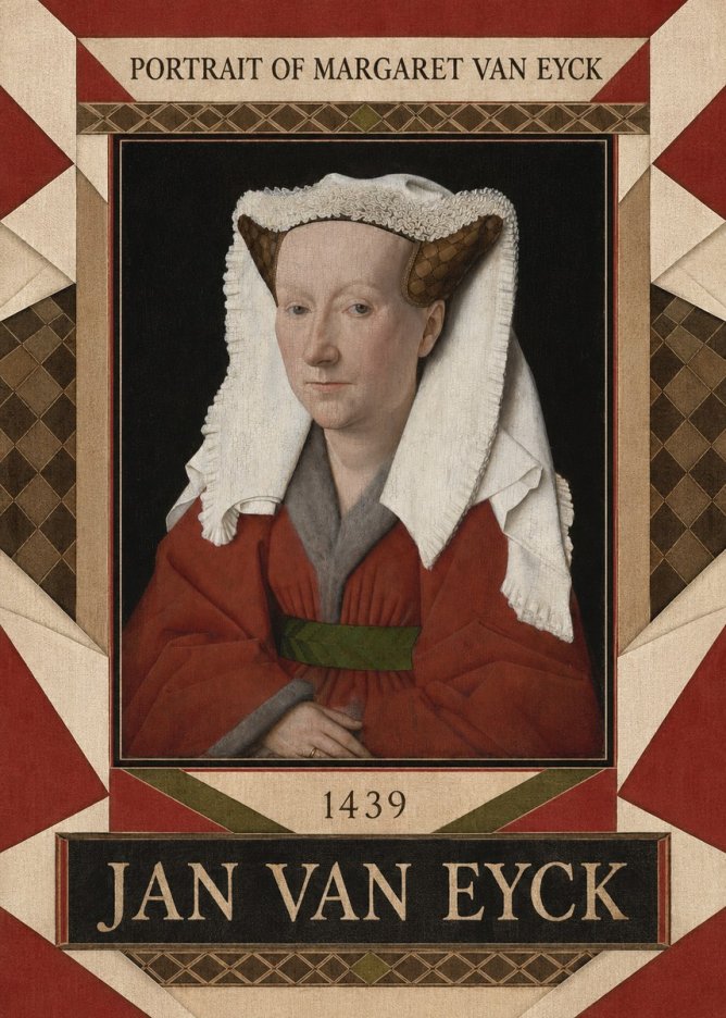 Jan van Eyck Portrait of Margaret Van Eyck I No4 - Poster