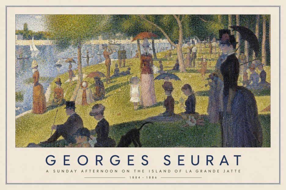 Seurat A Sunday Afternoon on the Island of La Grande Jatte I No3 - Poster