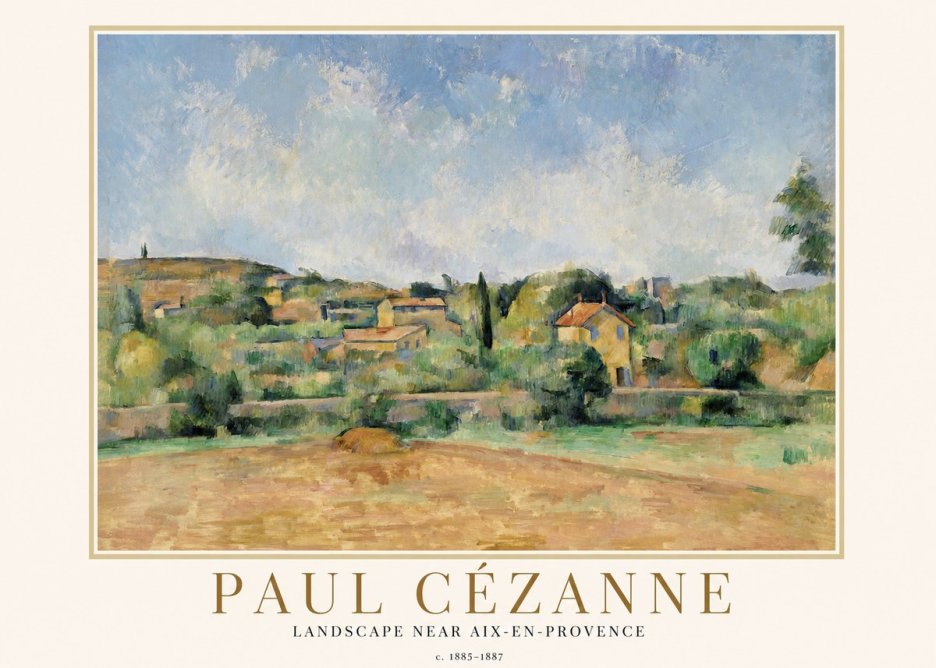 Paul Cézanne Landscape Near Aix-en-provence I No1 - Poster