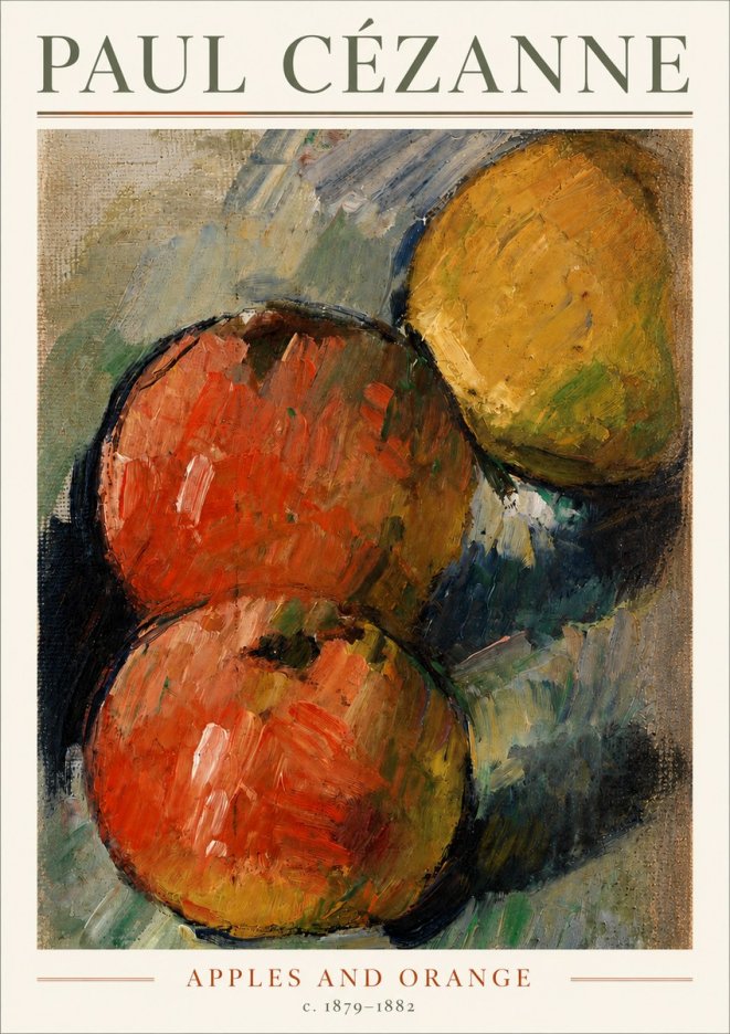 Paul Cézanne Apples and Orange No3 - Poster