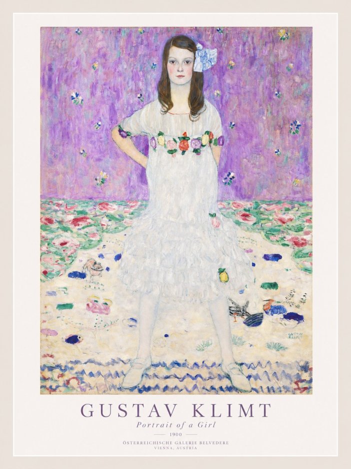 Klimt Portrait of a Girl No1 - Poster