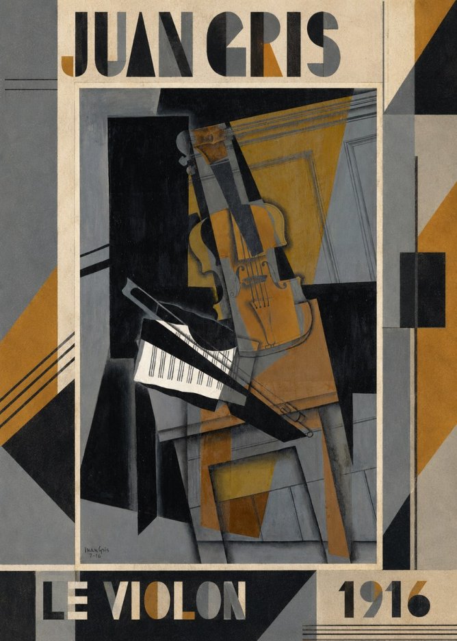 Juan Gris Le Violon No1 - Poster