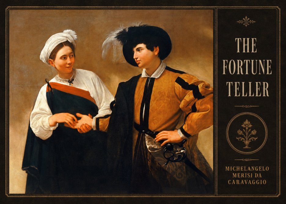 Michelangelo Merisi da Caravaggio The Fortune Teller I No4 - Poster
