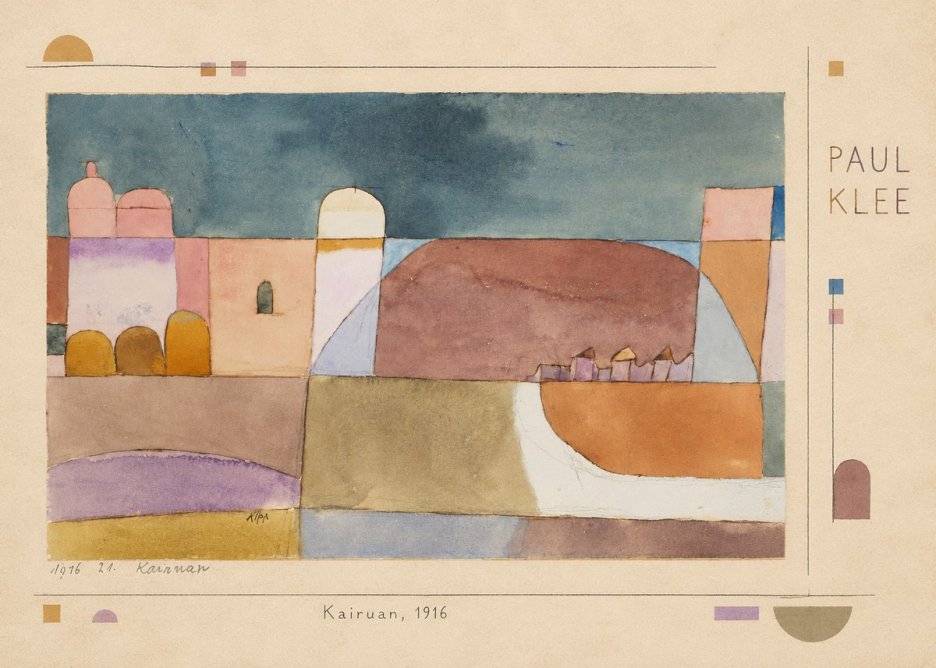 Paul Klee Kairuan, 1916 No4 - Poster