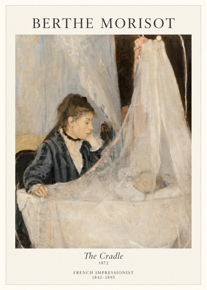 Berthe Morisot The Cradle No1 - Poster