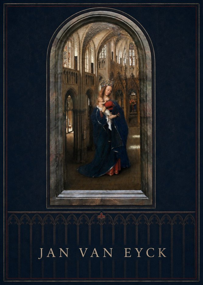 Jan van Eyck Madonna in the Church II No5 - Poster