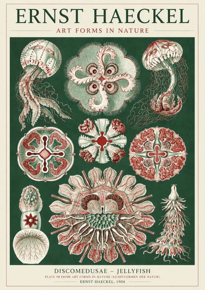 Ernst Haeckel Discomedusae - the Jellyfish No5 - Poster
