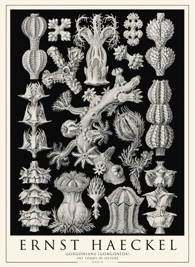 Ernst Haeckel Gorgonians No4 - Poster
