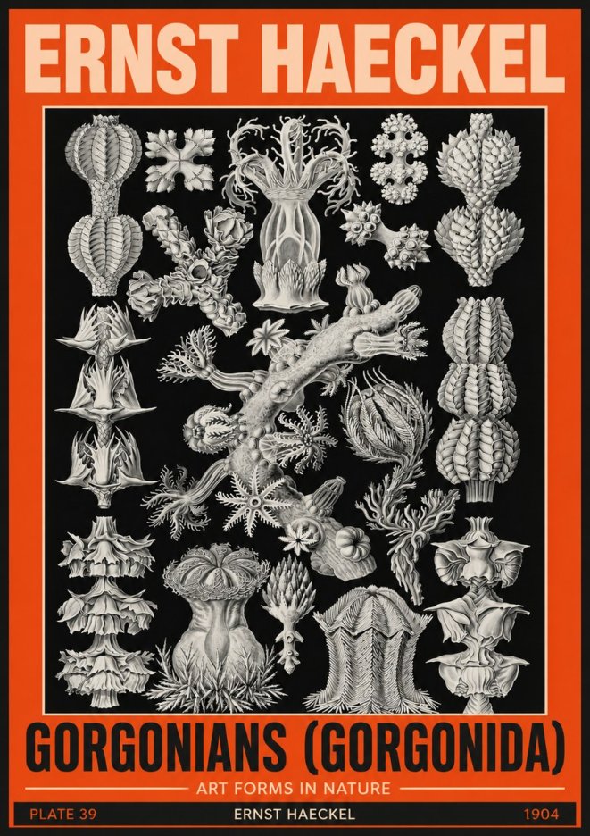 Ernst Haeckel Gorgonians No5 - Poster