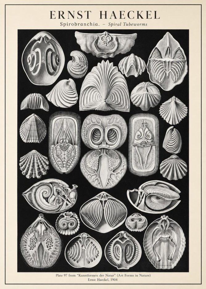 Ernst Haeckel Spirobranchia No3 - Poster
