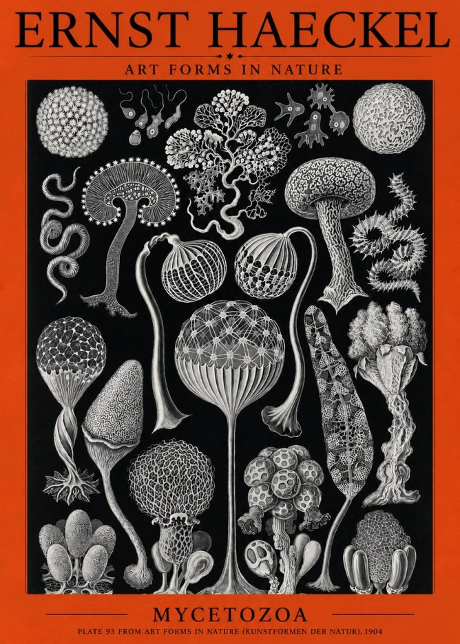 Ernst Haeckel Mycetozoa No3 - Poster