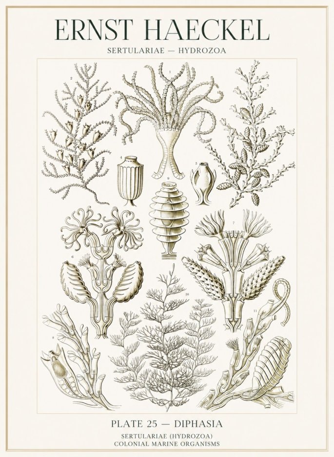 Ernst Haeckel Sertulariidae No2 - Poster