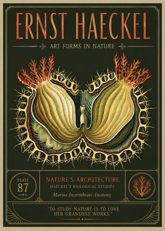 Ernst Haeckel Nature's Architecture No3 - Poster