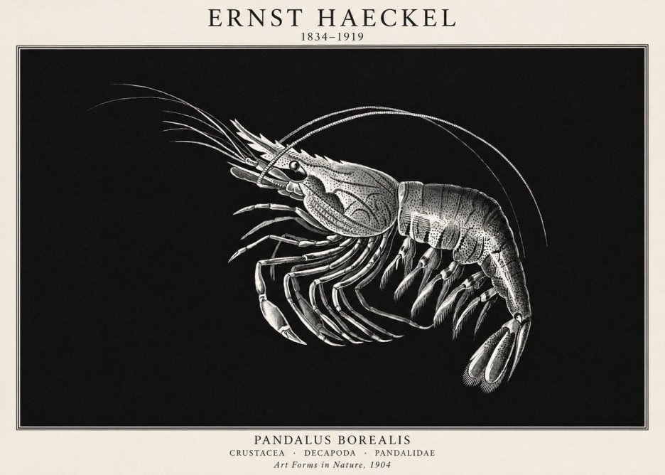 Ernst Haeckel Pandalus Borealis No1 - Poster
