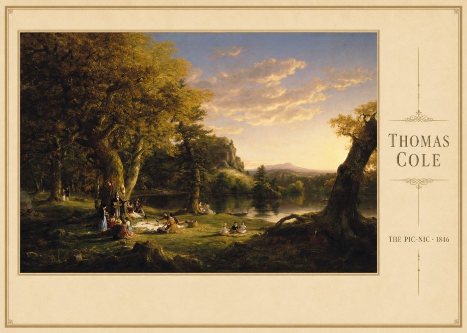 Thomas Cole The Pic-nic I No3 - Poster