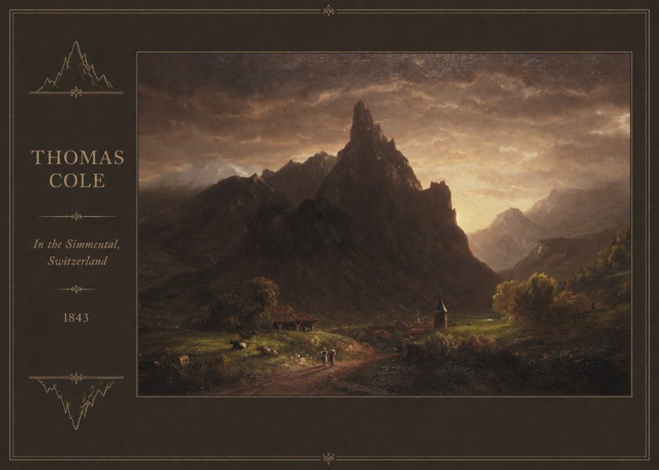Thomas Cole In the Simmental, Switzerland No2 - Poster