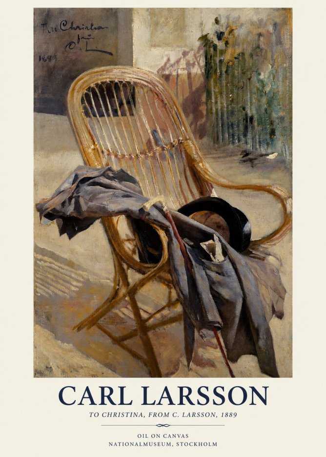 Carl Larsson To Christina, from C. Larsson, 1889 No1 - Poster